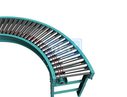 Roller Conveyor Belt Driven Curved