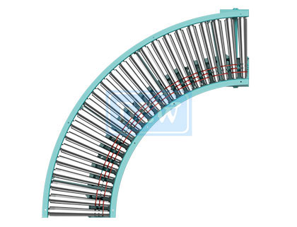 Roller Conveyor Belt Driven Curved