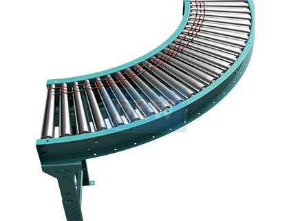 Roller Conveyor Belt Driven Curved